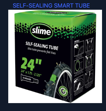 Slime SLIME 24X1.75-2.125 SV TUBE W/ SLR,1 YR GUAR< 1/8 HOLE