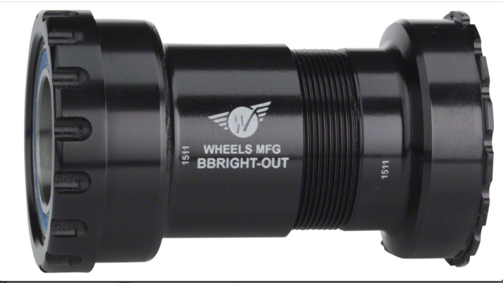 Wheels Manufacturing Wheels Manufacturing BBright Direct Fit to Shimano Bottom Bracket with ABEC-3 Bearings