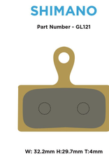 MTX Braking MTX Gold Label Brake Pads - Disc Brake Pad for Shimano XT/XTR/SLX 2- Piston Brakes
