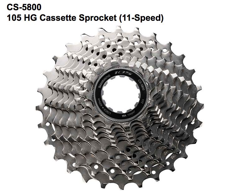 Shimano SHIMANO CASSETTE SPROCKET, CS-5800, 105 11 SPEED