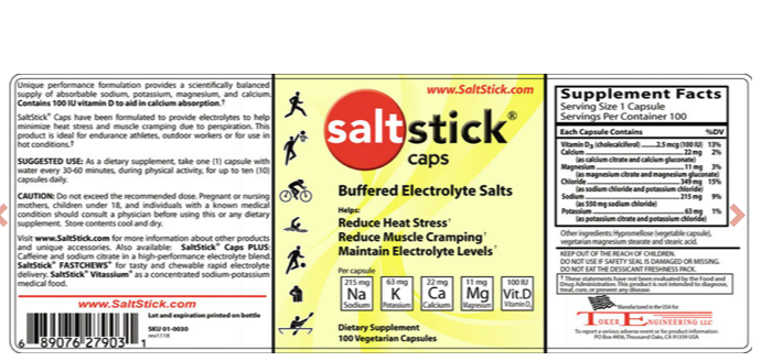 SaltStick SaltStick Caps: Bottle of 100