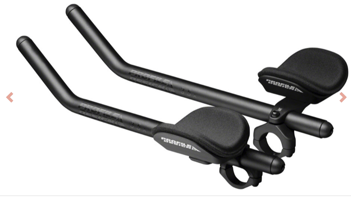 Profile Design Profile Design Sonic Ergo 35a Shallow Ski-Bend Aluminum Aerobar: Long 400mm Extension, Sonic Bracket, Ergo Armrest, Black