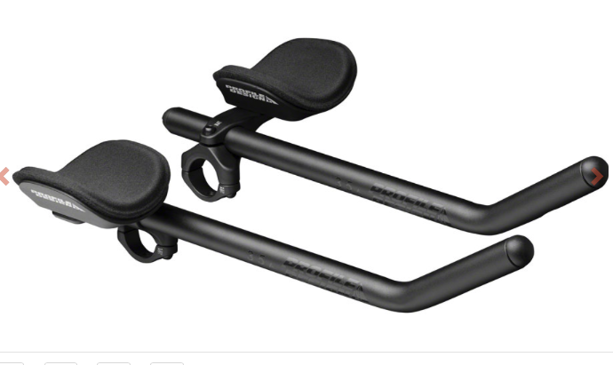 Profile Design Profile Design Sonic Ergo 35a Shallow Ski-Bend Aluminum Aerobar: Long 400mm Extension, Sonic Bracket, Ergo Armrest, Black