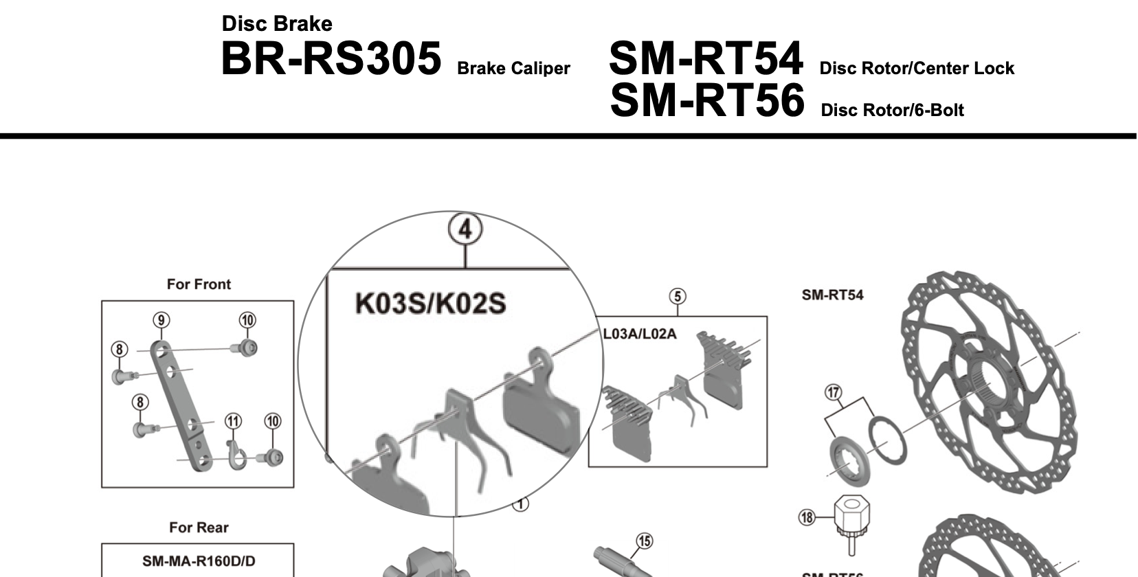 Shimano Shimano K03S Resin Disc Brake Pads - Resin, Steel Backed, Fits 105 BR-R7070, Tiagra BR-4770, BR-RS405, BR-R8070, BR-R9170