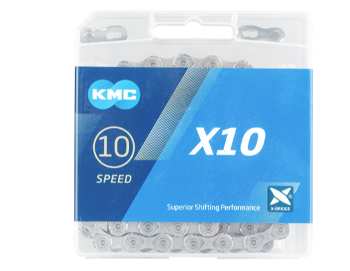 KMC KMC X10 Chain - 10-Speed, 116 Links, Gray