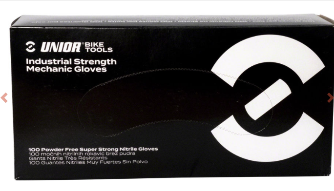 Unior Unior Industrial Strength Nitrile Mechanic Gloves - Box 100 Large