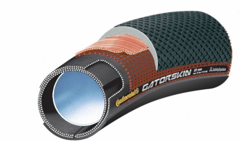 Continental Continental Sprinter Gatorskin Tubular 28 X 25 Black-Duraskin