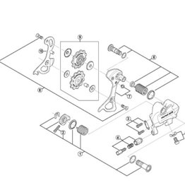 Shimano Shimano RD-7900 Dura-Ace PLATE AXLE ASSEMBLY