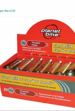 Planet Bike Planet Bike 16g Threaded CO2 Cartridges: Box of 20