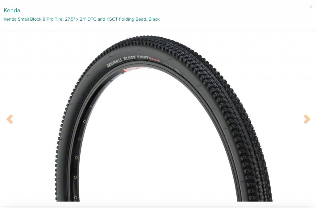 Kenda Small Block 8 Pro Tire Folding Black 27.5 x 2.1 Tubeless