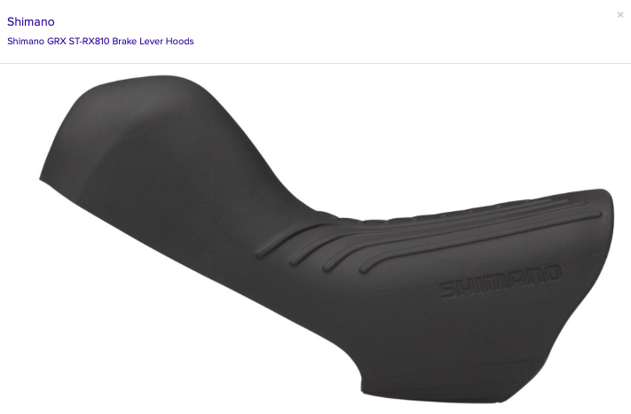 Shimano SHIMANO BRAKE HOODS ST-RX810 BRACKET COVERS (PAIR) BLACK