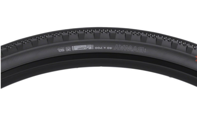 WTB Byway Tire - 700 x 40, TCS Tubeless, Folding, Black