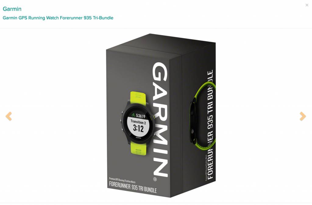 Garmin GPS Running Watch Forerunner 935 Tri-Bundle