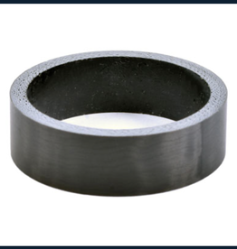 WHEELS MFG. WHEELS MFG.,MATTE CARBON HEADSET SPACERS,WMFG H/SET SPCR,CRBN,1/8,10MM,1 PER BAG, MATTE FINISH