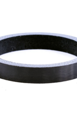 WHEELS MFG. WHEELS MFG.,MATTE CARBON HEADSET SPACERS,WMFG H/SET SPCR,CRBN,1/8,5MM,5 PER BAG, MATTE FINISH
