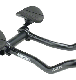 Profile Design Profile Design Legacy II Aluminum Aerobar: with ZB Bracket and Venturi Armrest, Matte Black