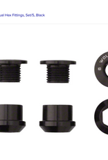 Wolf Tooth Wolf Tooth 1x Chainring Bolt Set - 6mm, Dual Hex Fittings, Set/5, Black