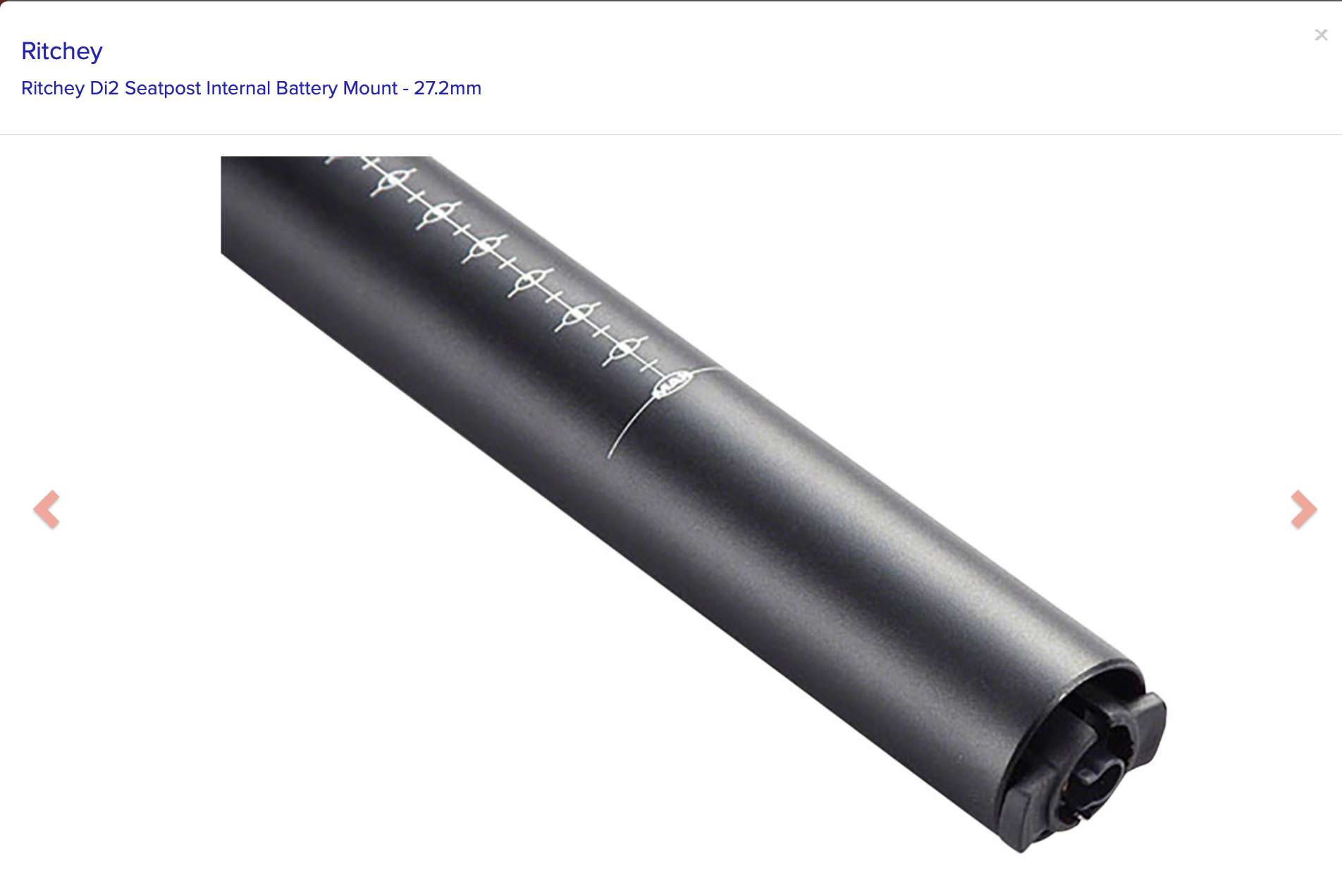 Ritchey Ritchey Di2 Seatpost Internal Battery Mount - 27.2mm
