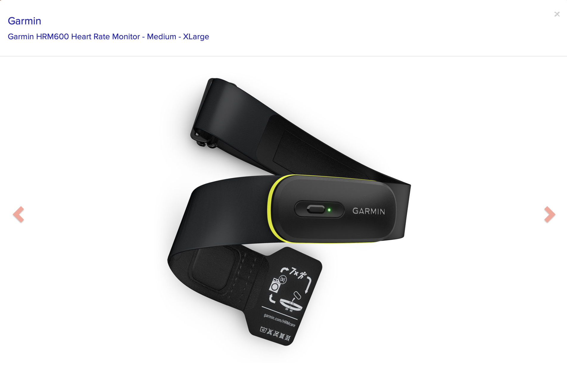 Garmin Garmin HRM600 Heart Rate Monitor - Medium - XLarge