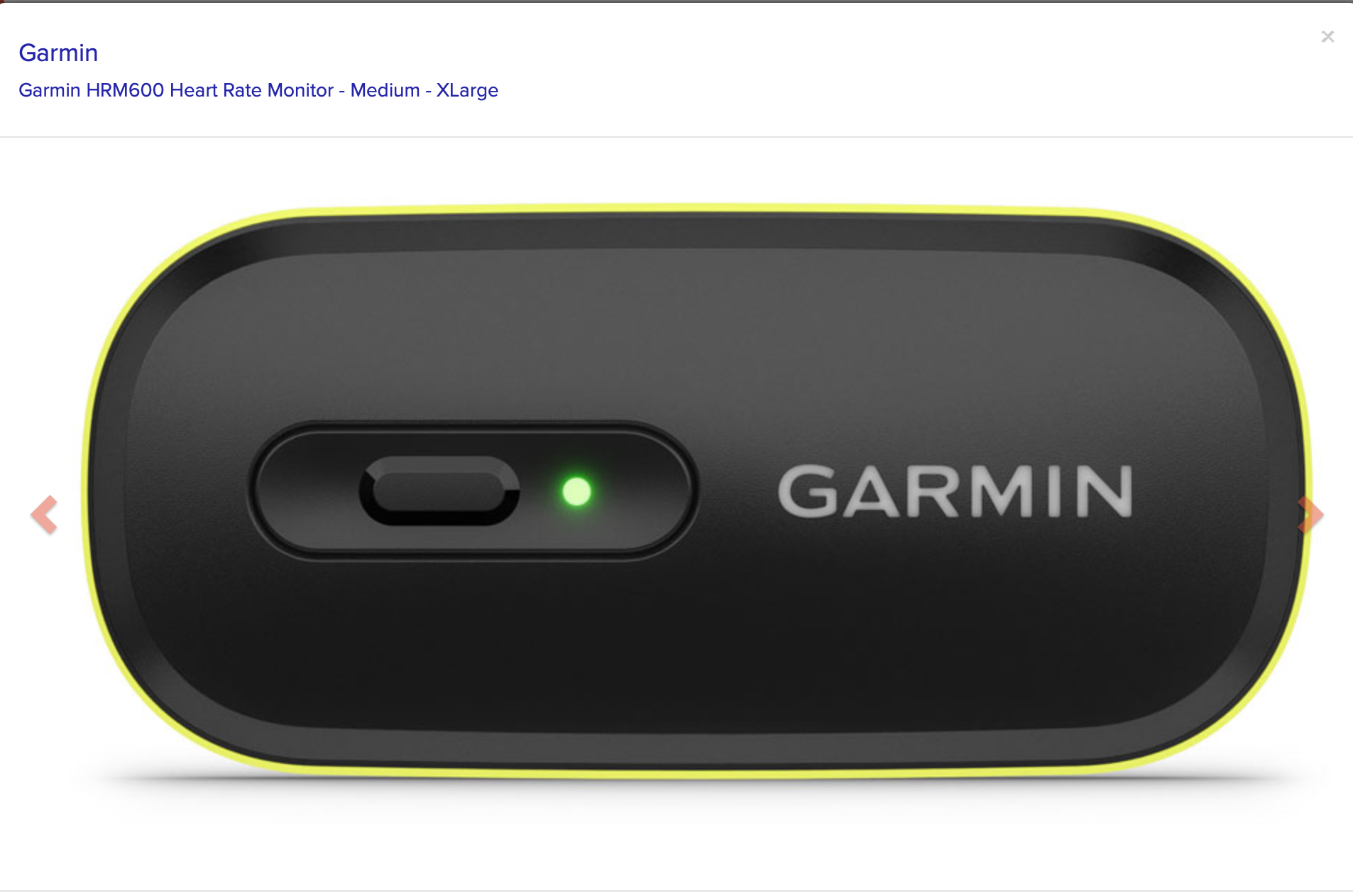 Garmin Garmin HRM600 Heart Rate Monitor - Medium - XLarge