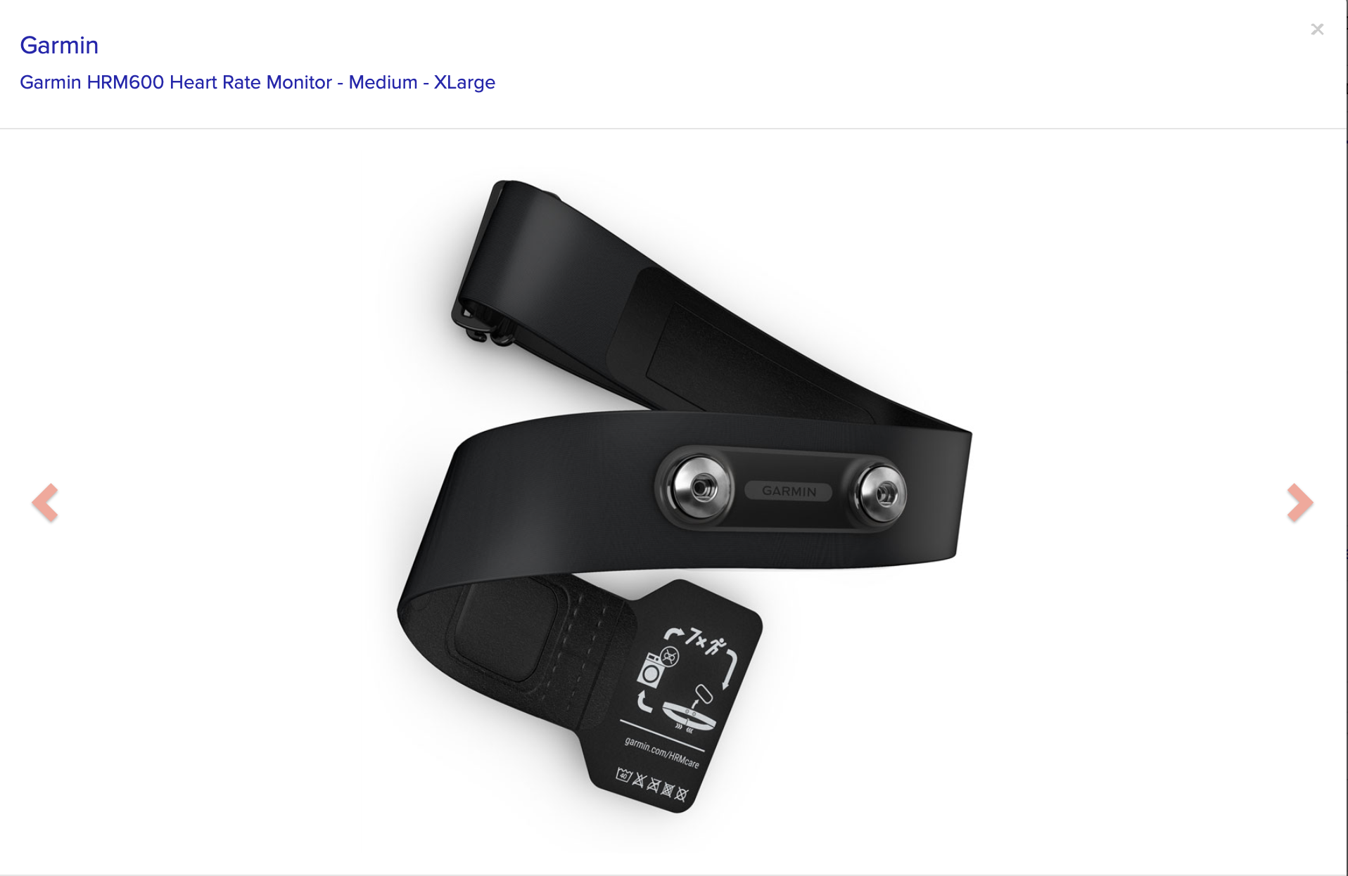 Garmin Garmin HRM600 Heart Rate Monitor - Medium - XLarge