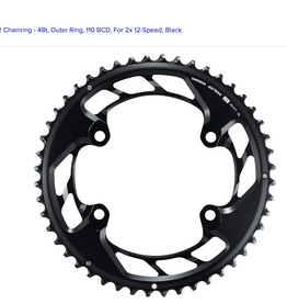 Shimano GRX FC-RX820-2 Chainring - 48t, Outer Ring, 110 BCD, For 2x 12-Speed, Black