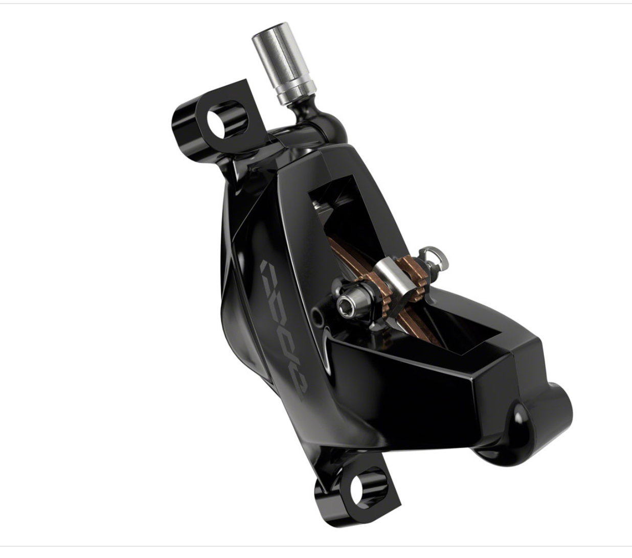 SRAM SRAM Code Silver Stealth Disc Brake and Lever - Front, Post Mount, 4-Piston, Aluminum Lever, SS Hardware, Black, C1