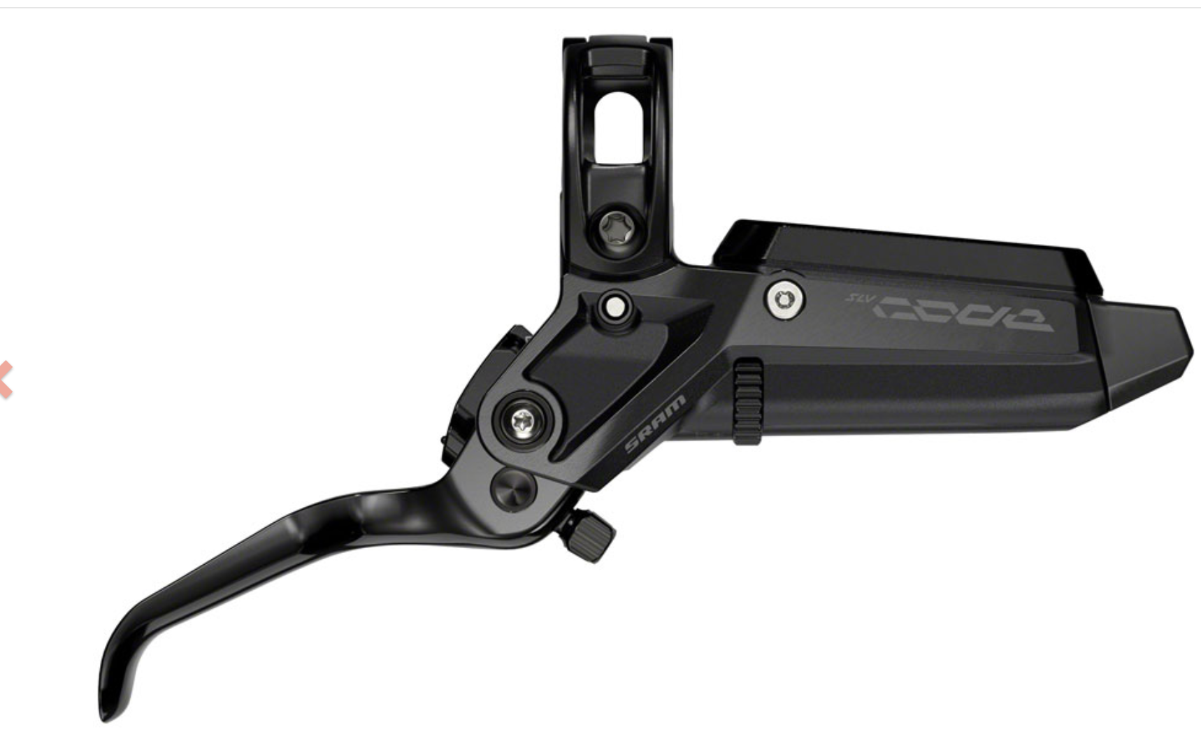 SRAM SRAM Code Silver Stealth Disc Brake and Lever - Front, Post Mount, 4-Piston, Aluminum Lever, SS Hardware, Black, C1