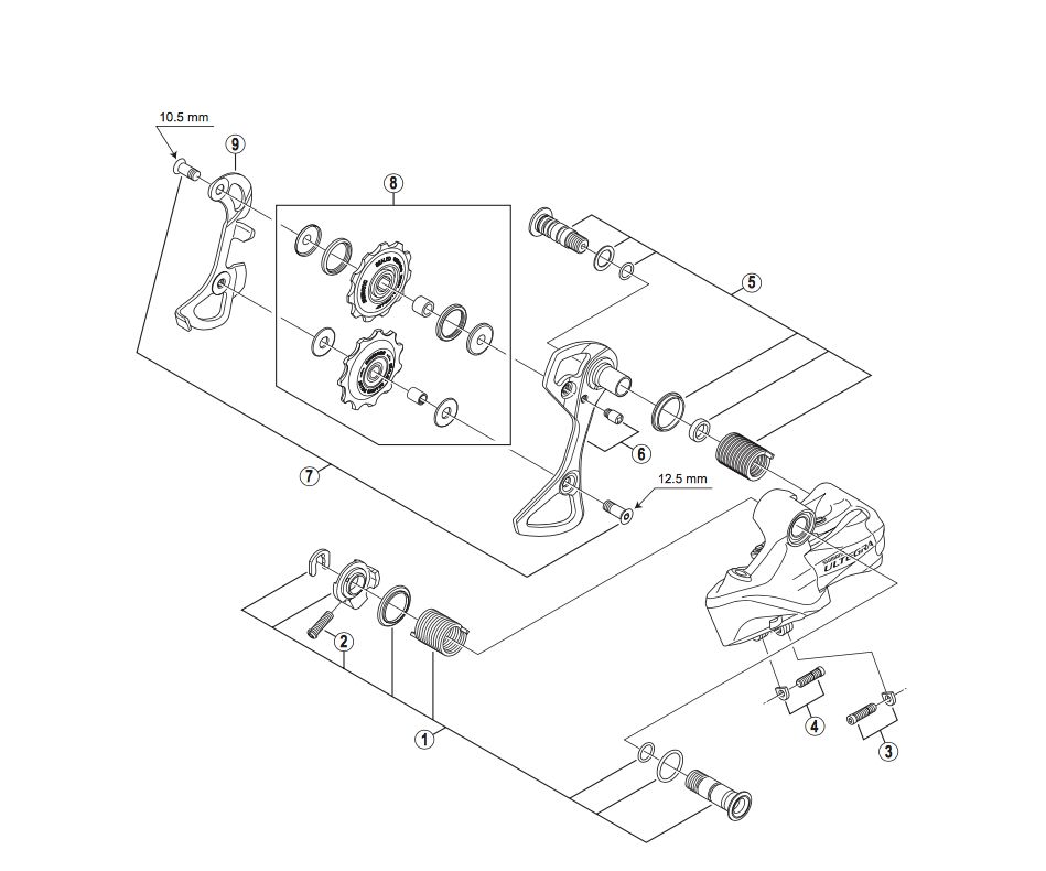 Shimano SHIMANO RD-7900 B TENSION ADJUSTING BOLT