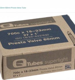Q-Tubes Q-Tubes Superlight 700c x 18-23mm 60mm Presta Valve Tube