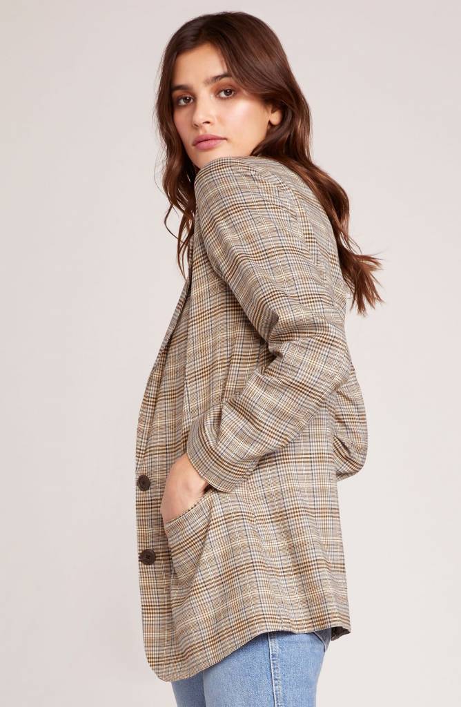 Heather's Plaid Boyfriend Blazer - The Shoe Attic