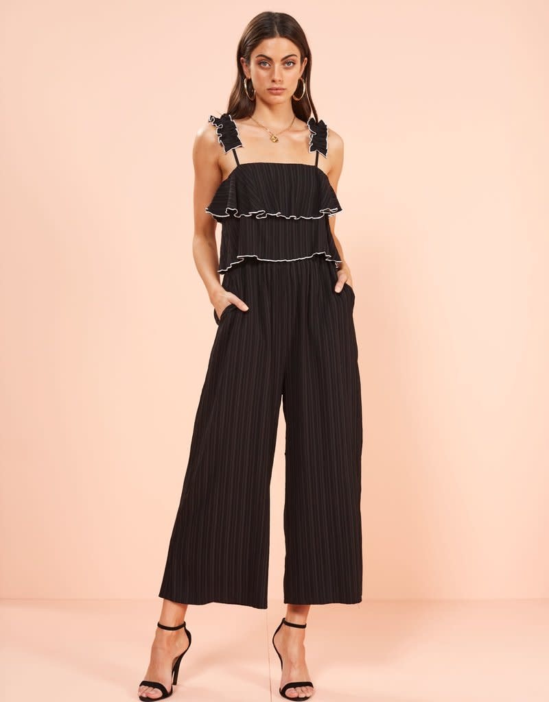 contrast stitch jumpsuit
