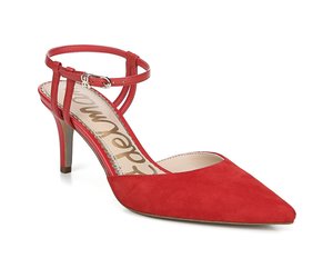 Javin Red Kitten Heel - The Shoe Attic