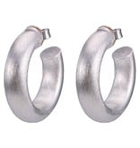 Sheila Fajl Small Chantal Hoops Silver