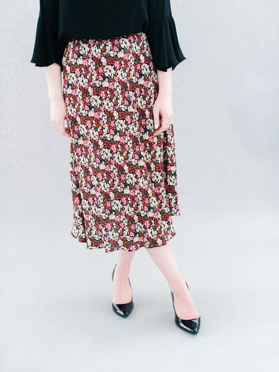 La Roque Martha Midi Skirt in Fancy Floral