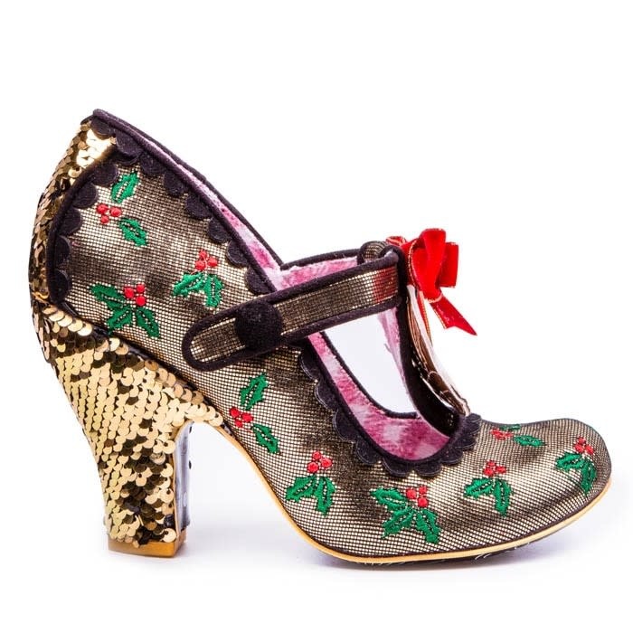 Irregular Choice Jingle Bells Gold