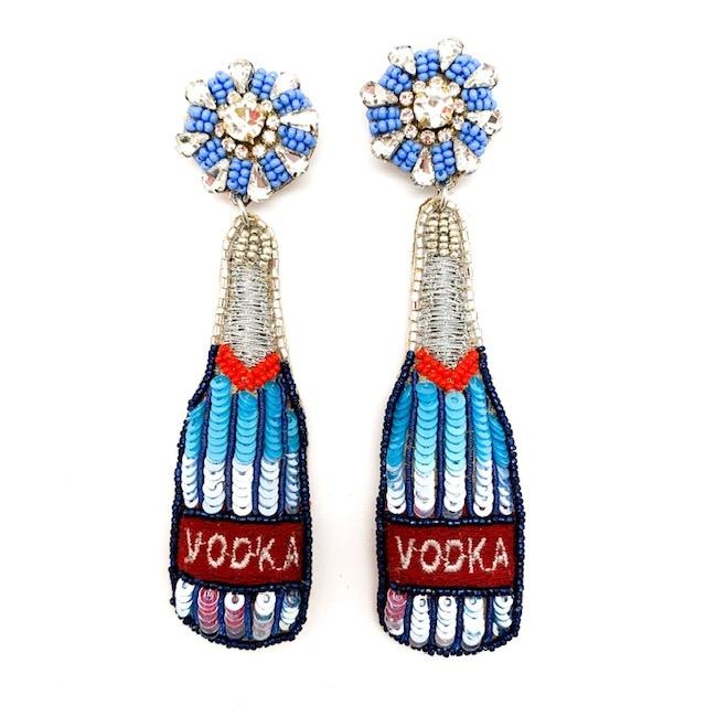 Allie Beads Vodka Bottle Earrings
