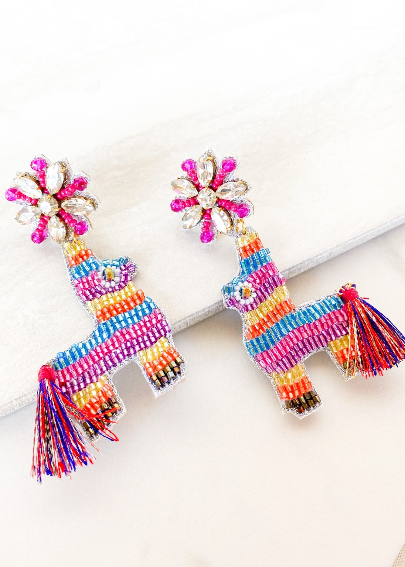 Dos Femmes Donkey Piñata Earrings
