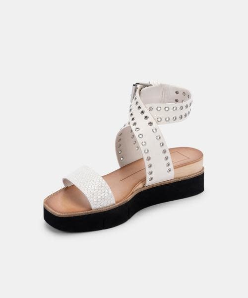 Dolce Vita Panko White Stud Sandals