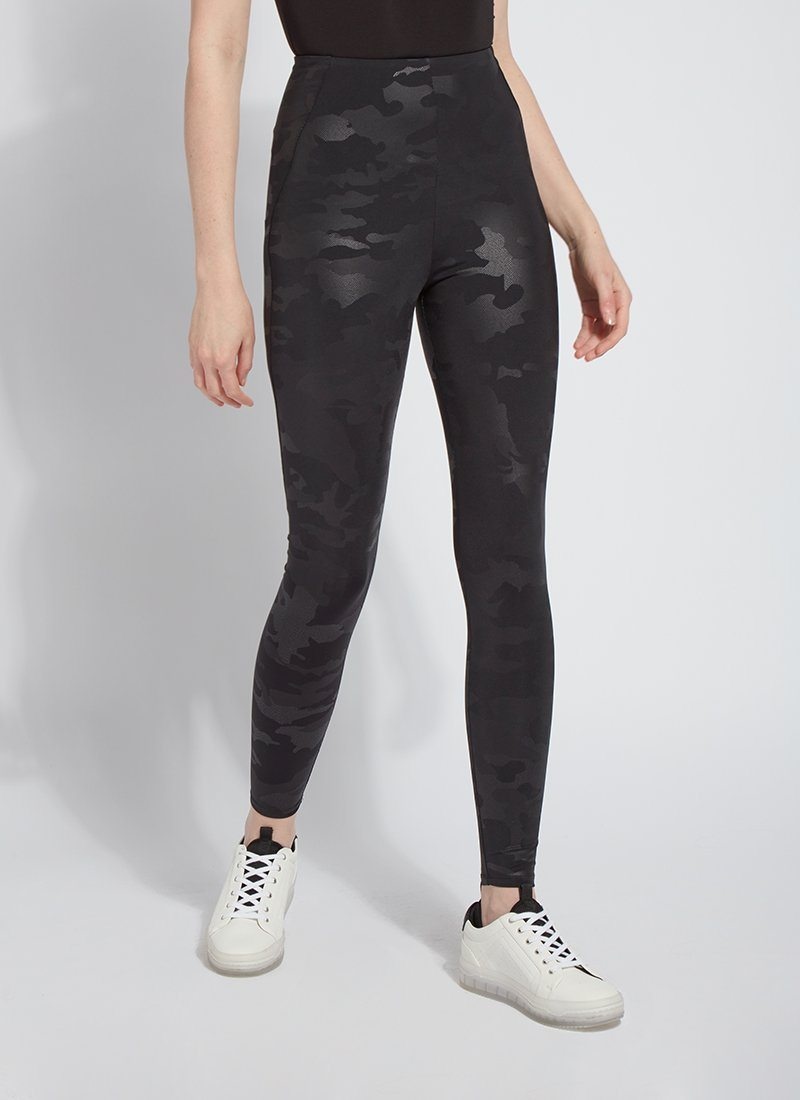 Lysse Black Camo Matilda Foil Legging