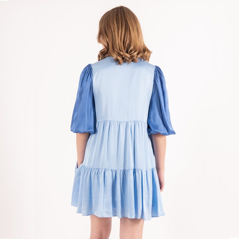 Emily McCarthy Frankie Dress Ultramarine Colorblock
