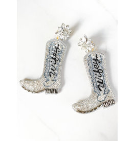 Dos Femmes Wifey Boot Earrings