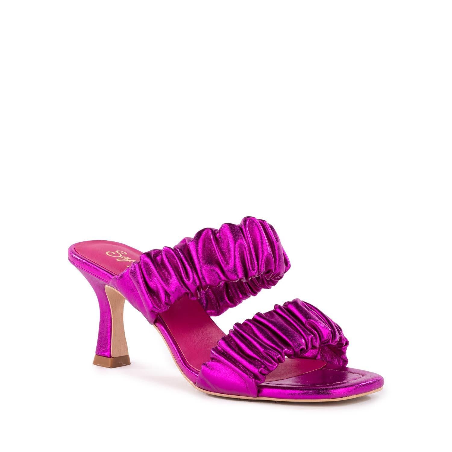 Seychelles Leeward Metallic Pink Heel