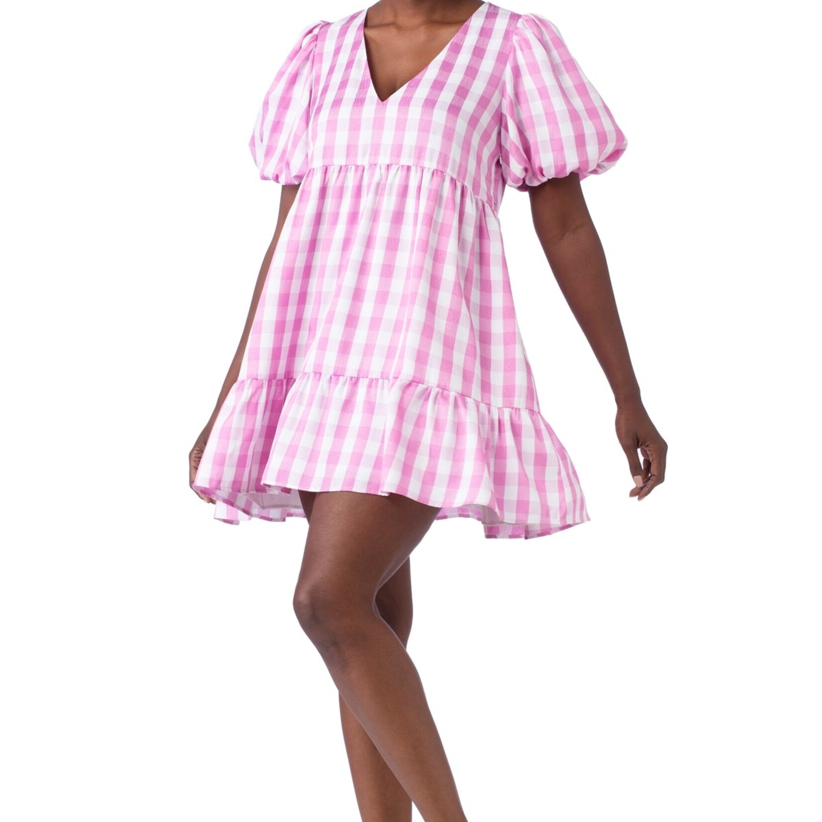 Crosby By Mollie Burch Izzy Dress Pink Gingham