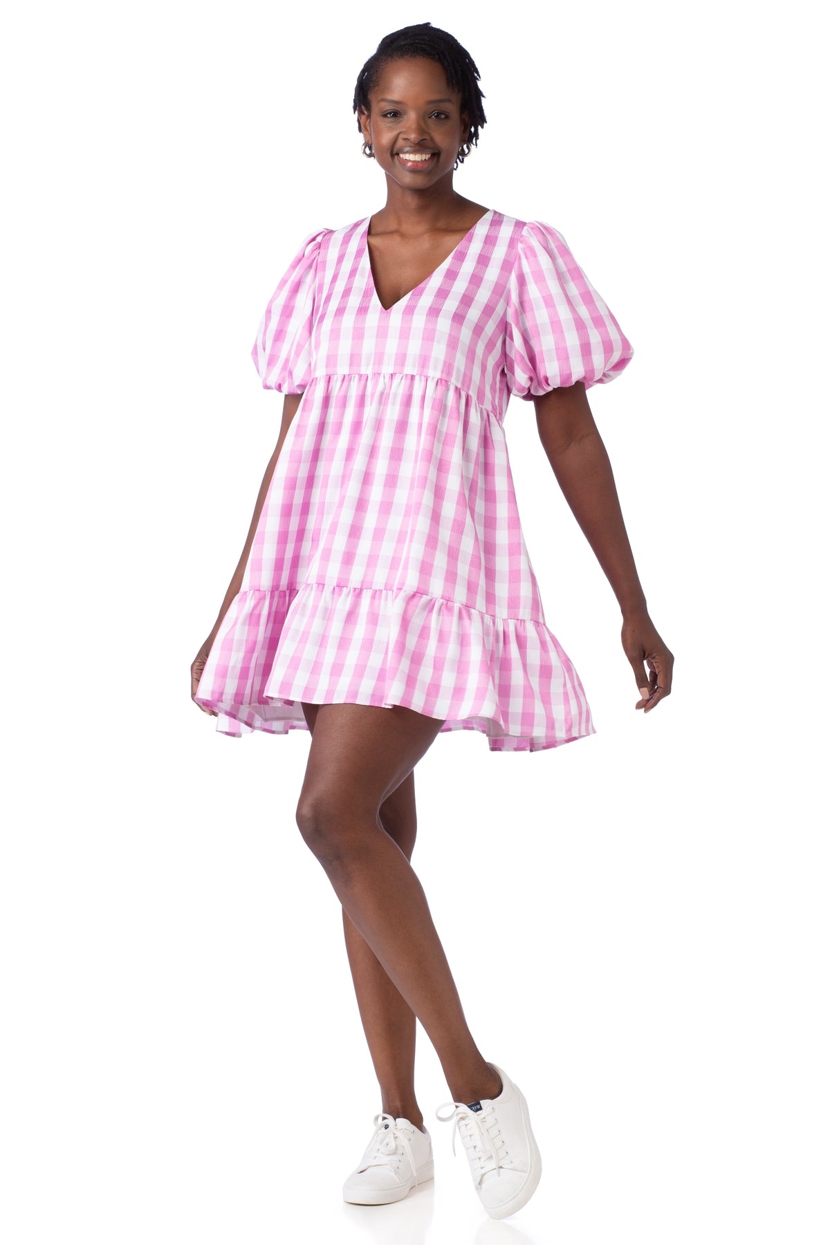 Crosby By Mollie Burch Izzy Dress Pink Gingham
