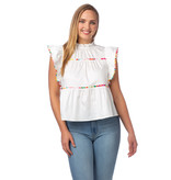 Crosby By Mollie Burch Blakely Top White Top