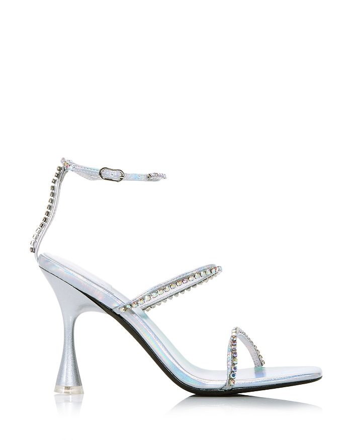 Jeffrey Campbell Demonica Silver Iridescent Combo