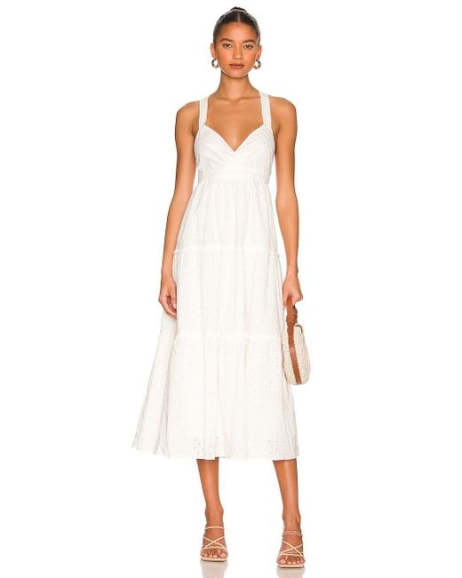 Lola White Midi Dress - The Shoe Attic