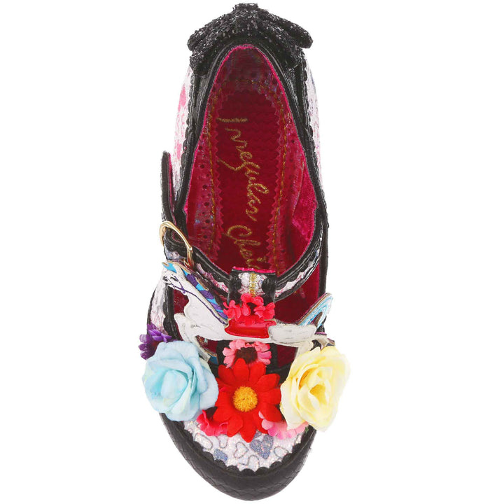 Irregular Choice Bunny Bow 40's Boots Black