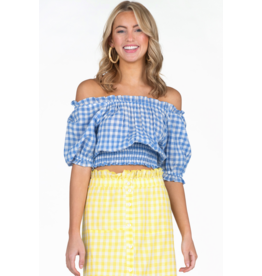 Olivia James the Label Gia Top Riviera Gingham